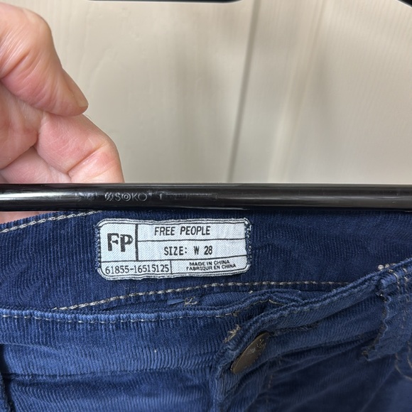 Free People navy flare cords - Picture 2 of 3